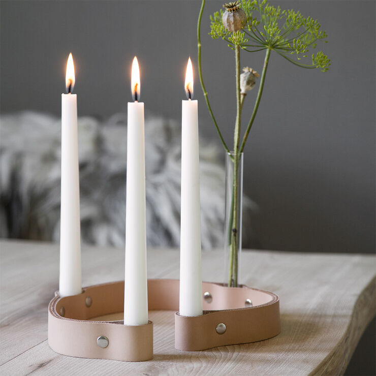 Ekta Living Belt 4 candles, Nature Eg