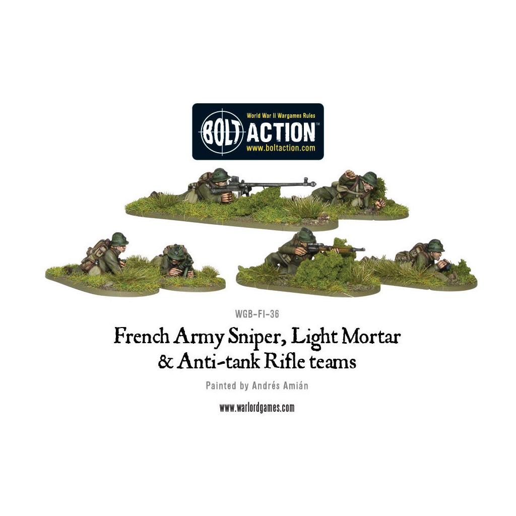 Bolt Action - French - Sniper, Light Mortar and Anti-tank Rifle teams