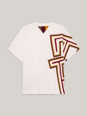 Camiseta Tommy x Pendleton Valley Stripe TH Monogram Boxy