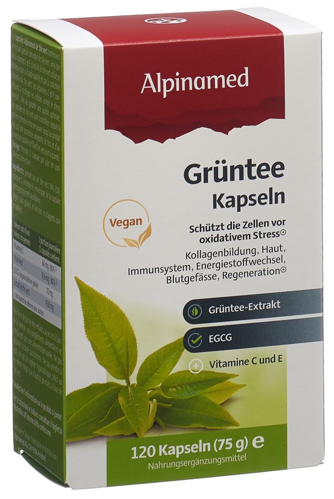 ALPINAMED Grüntee<br>120 Stück, Kapsel