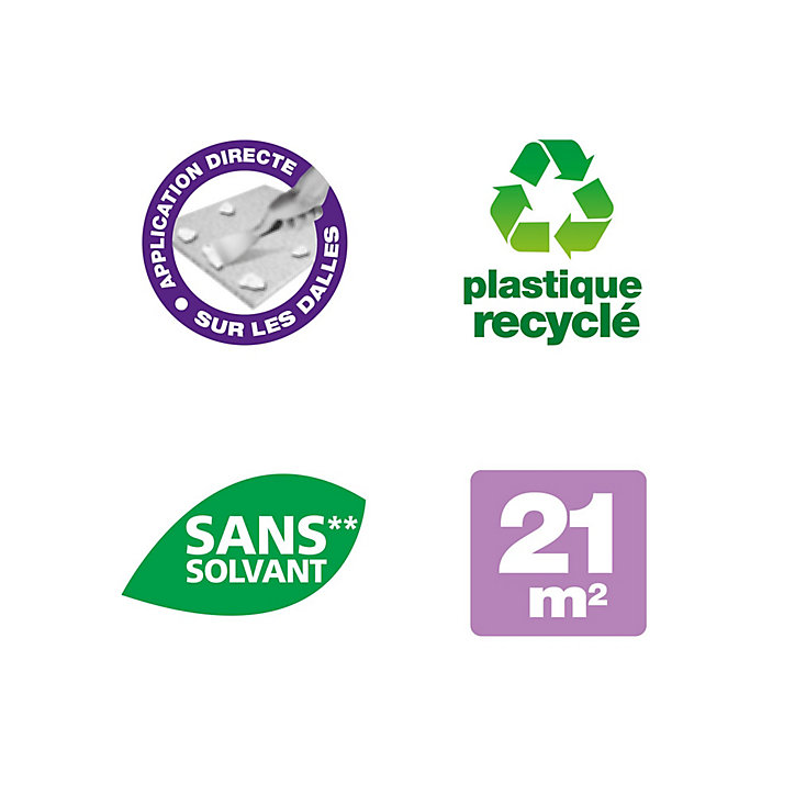 Colle Quelyd pour Dalles de plafond Pâte 7 kg