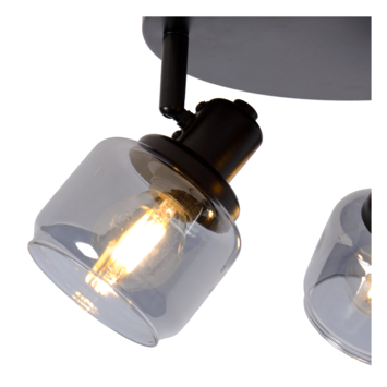 Lucide BJORN plafondspot Ø 38 cm Zwart
