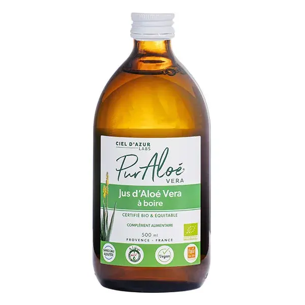 Suco de Aloe Vera Puro para Beber 500ml
