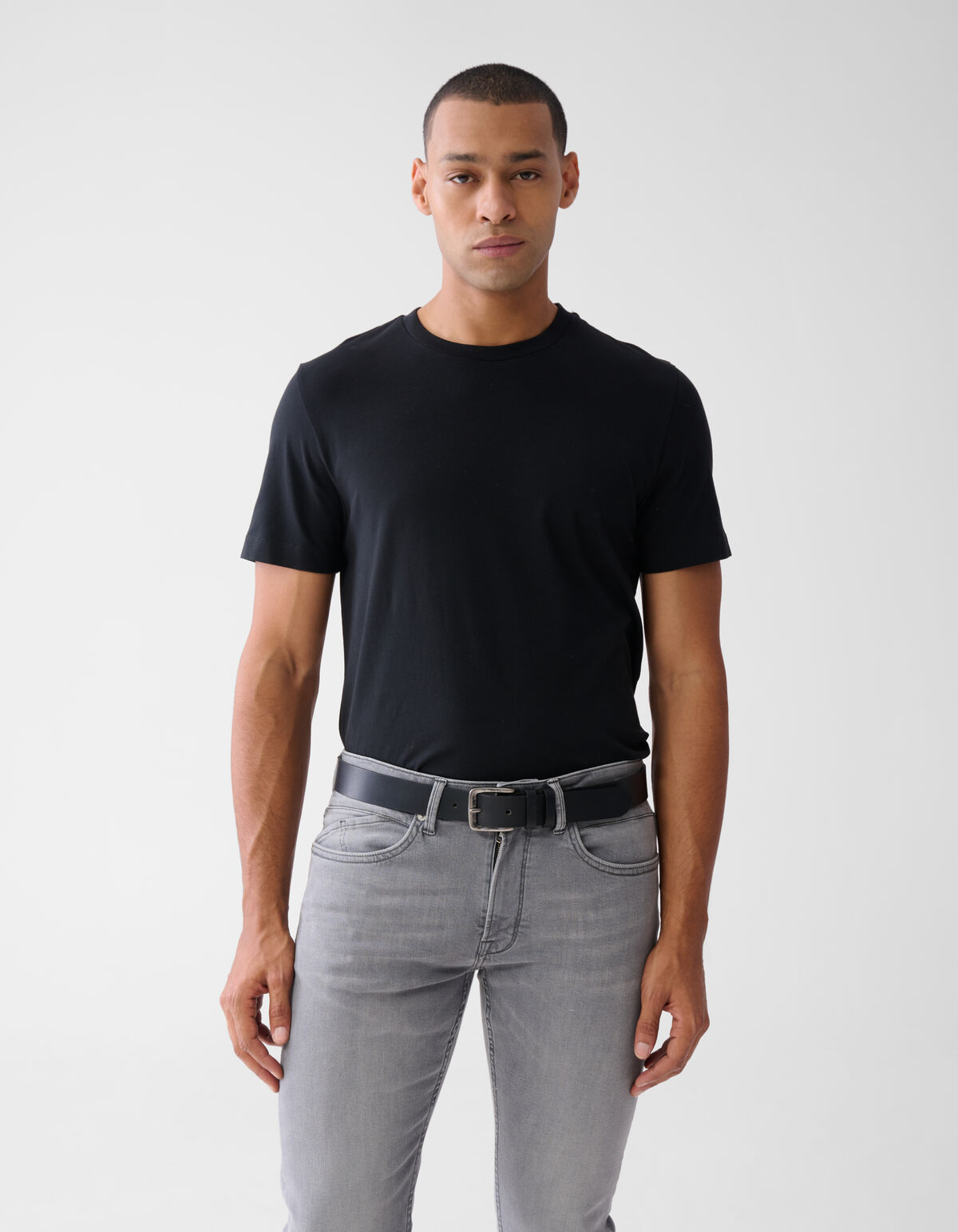 Leren Riem Zwart