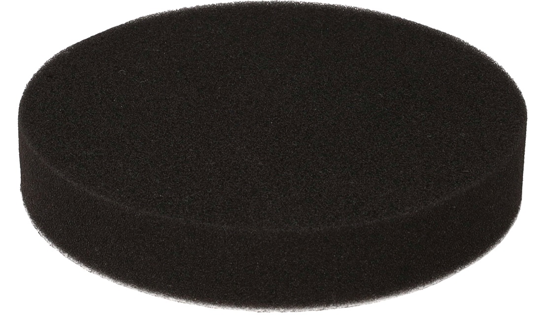 Polerrondel skum sort blød 150 mm