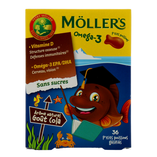 Mollers Ptits Poissons Omega 3 et vitamine D - A partir de 4 ans