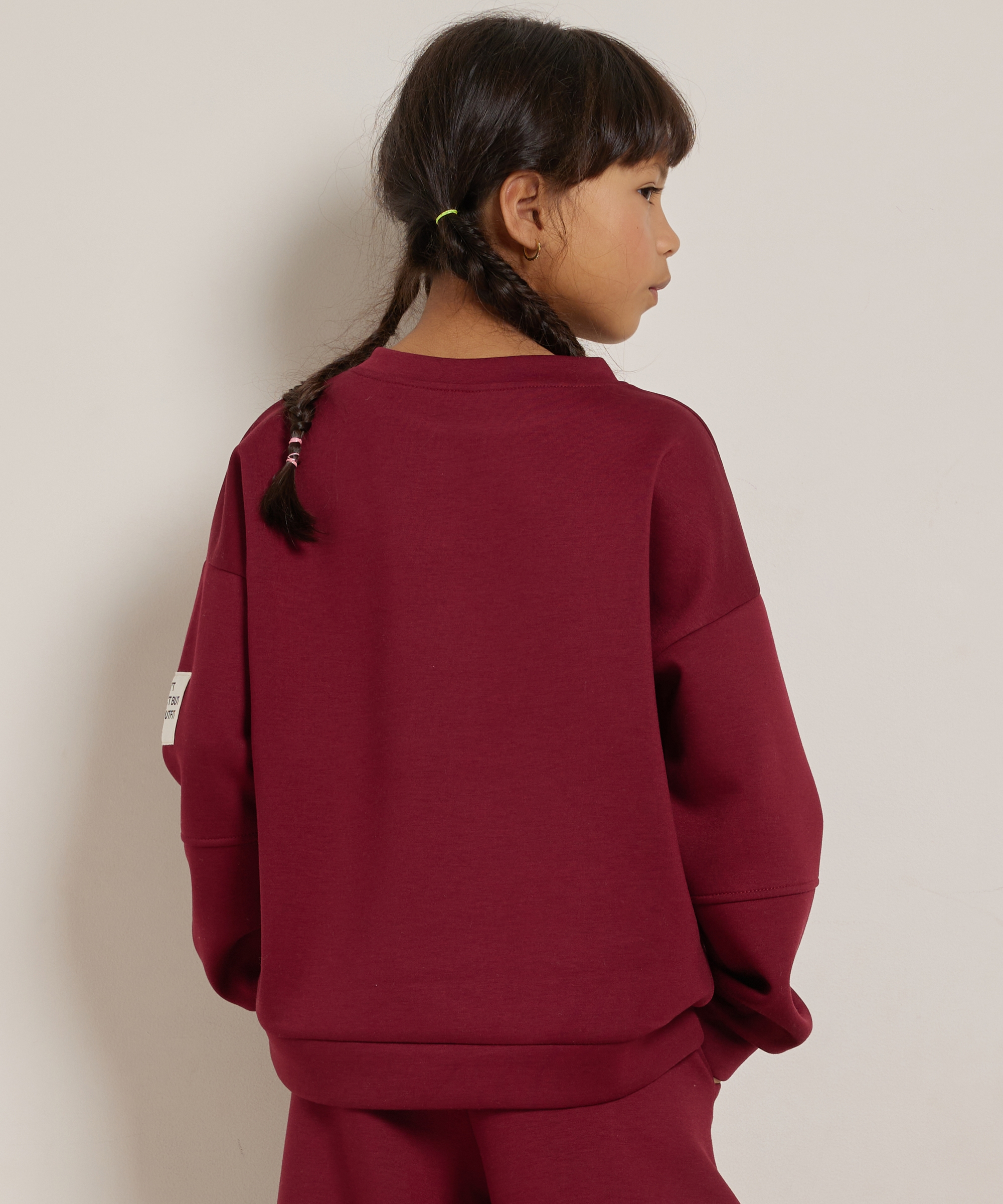 oversized trui met label