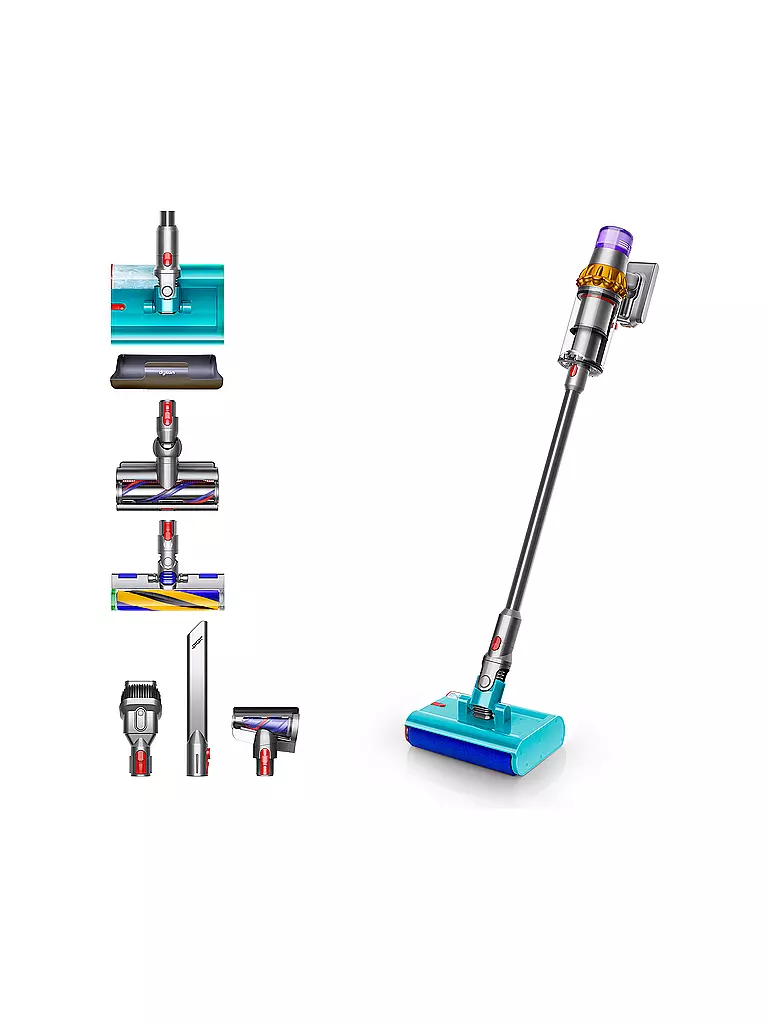 DYSON Staubsauger V15s DETECT SUBMARINE Nickel/Gelb silber