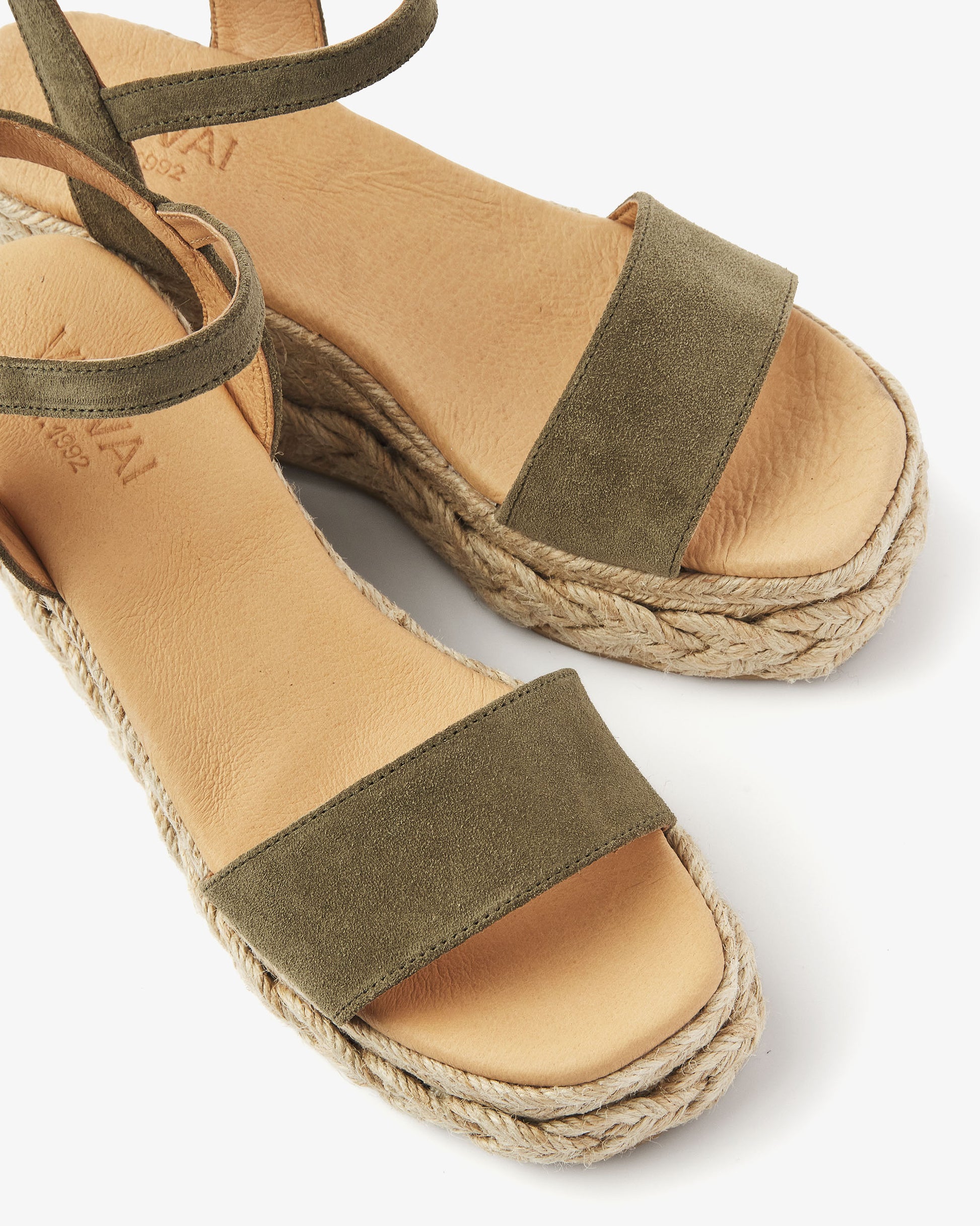 VIA VAI groene espadrilles Capri Neva