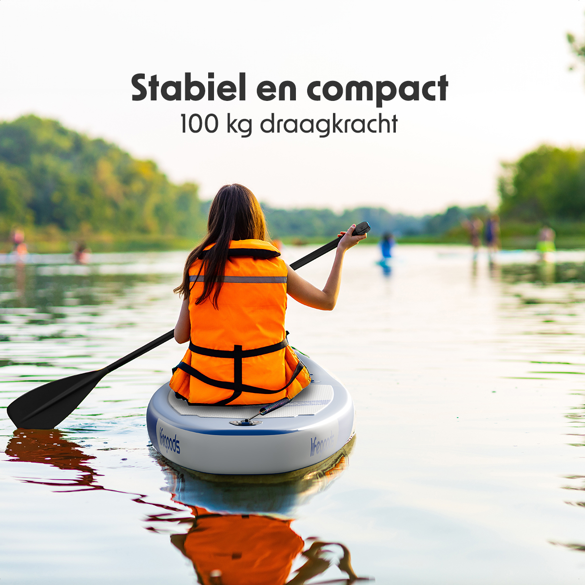 LifeGoods Allround Compact SUP Board - Blue