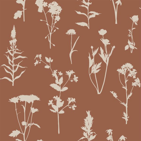 Estahome Veldbloemen Behang I - 0,53 x 10,05 m - Beige