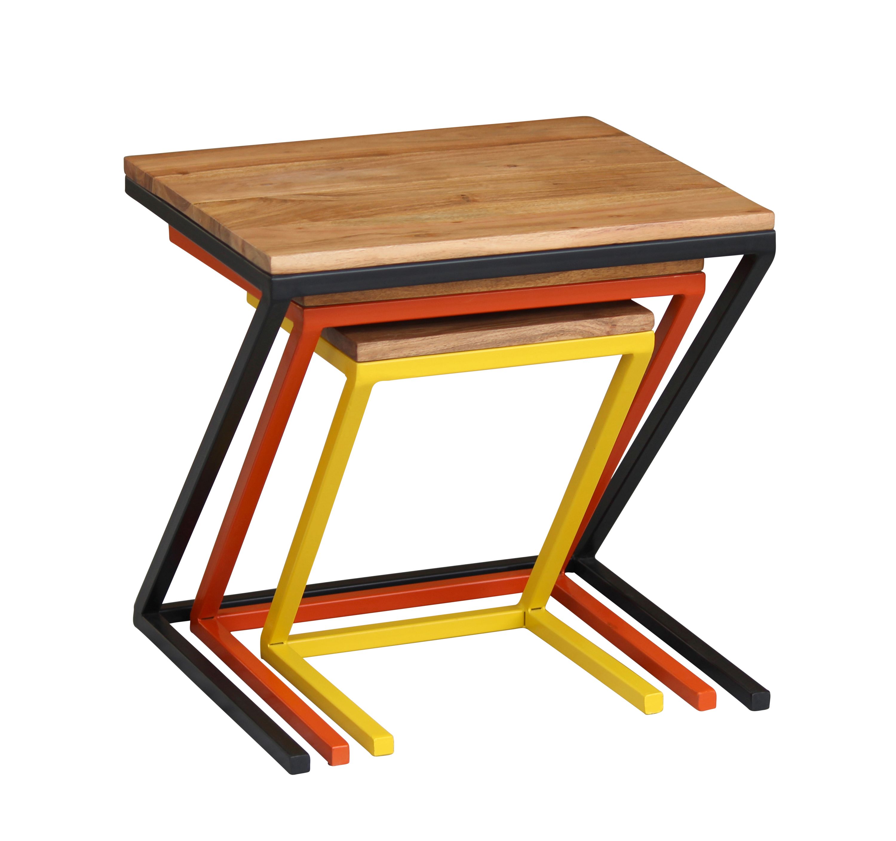 Beistelltisch Holz PIRMIN 3-teilig