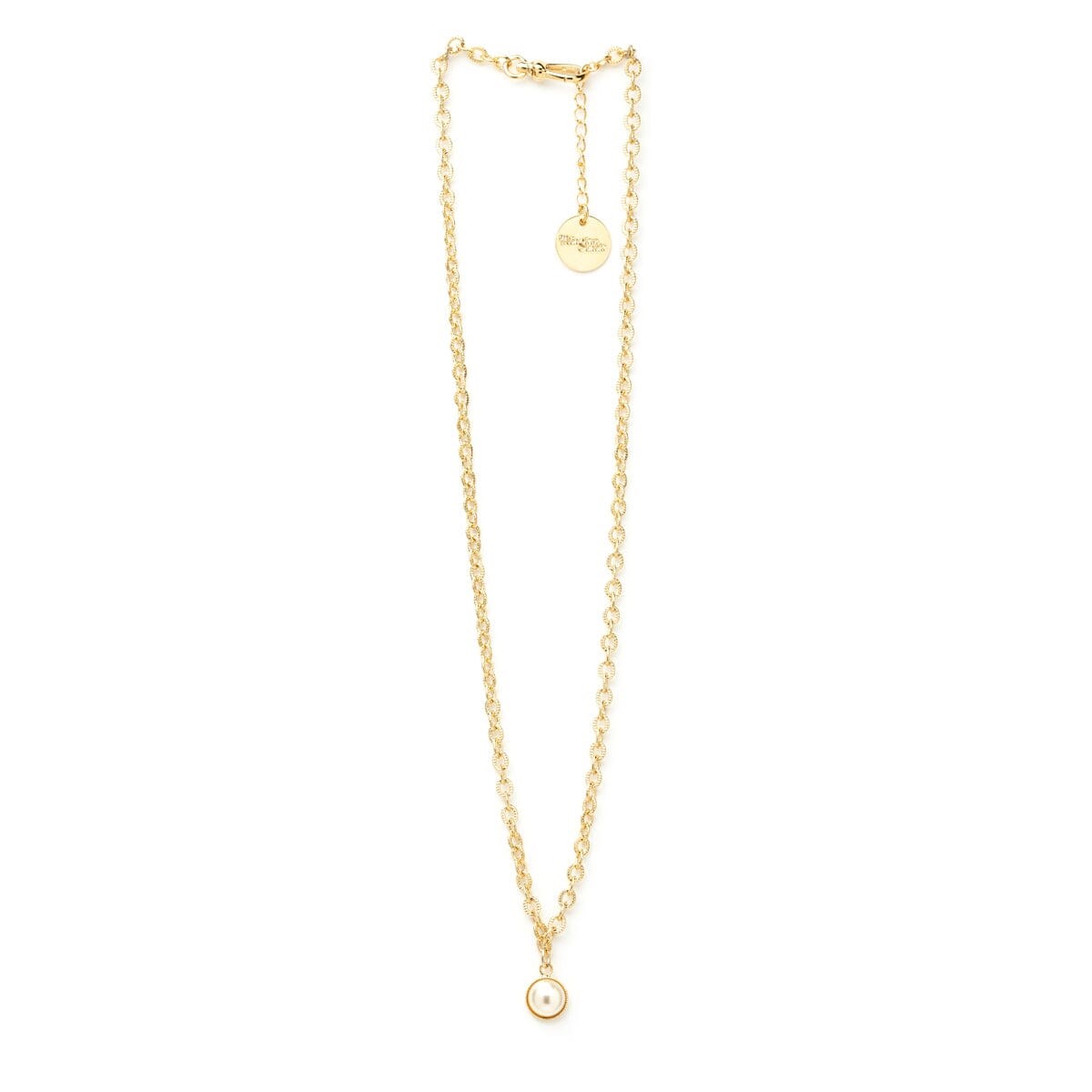 collier perle doré à l'or fin - NÉLYA