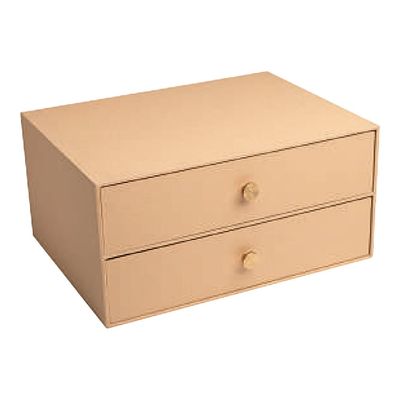 Exacompta OfficeByMe - Module de classement 2 tiroirs - pour A4+ - beige