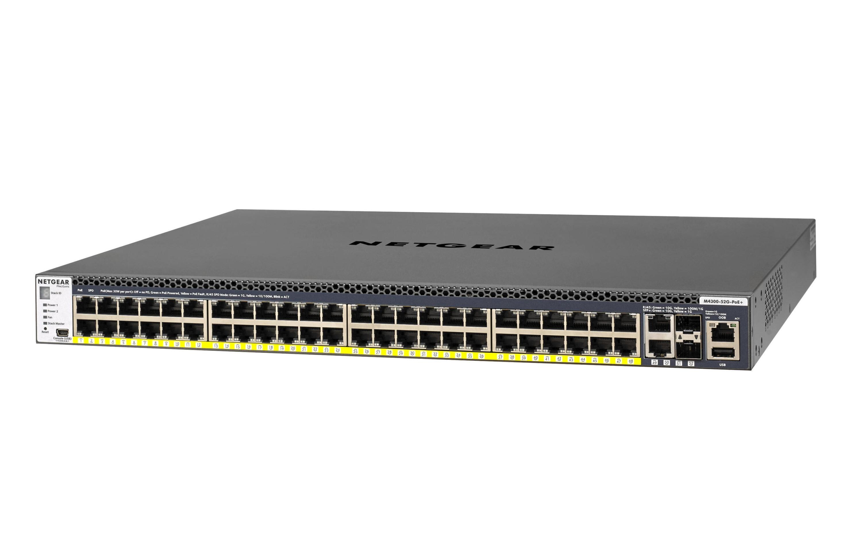 PoE+ Switch M4300-52G-PoE+ 1000W 52 Port<br>52-Port-Managed-Gigabit-L3-Switch, PoE+