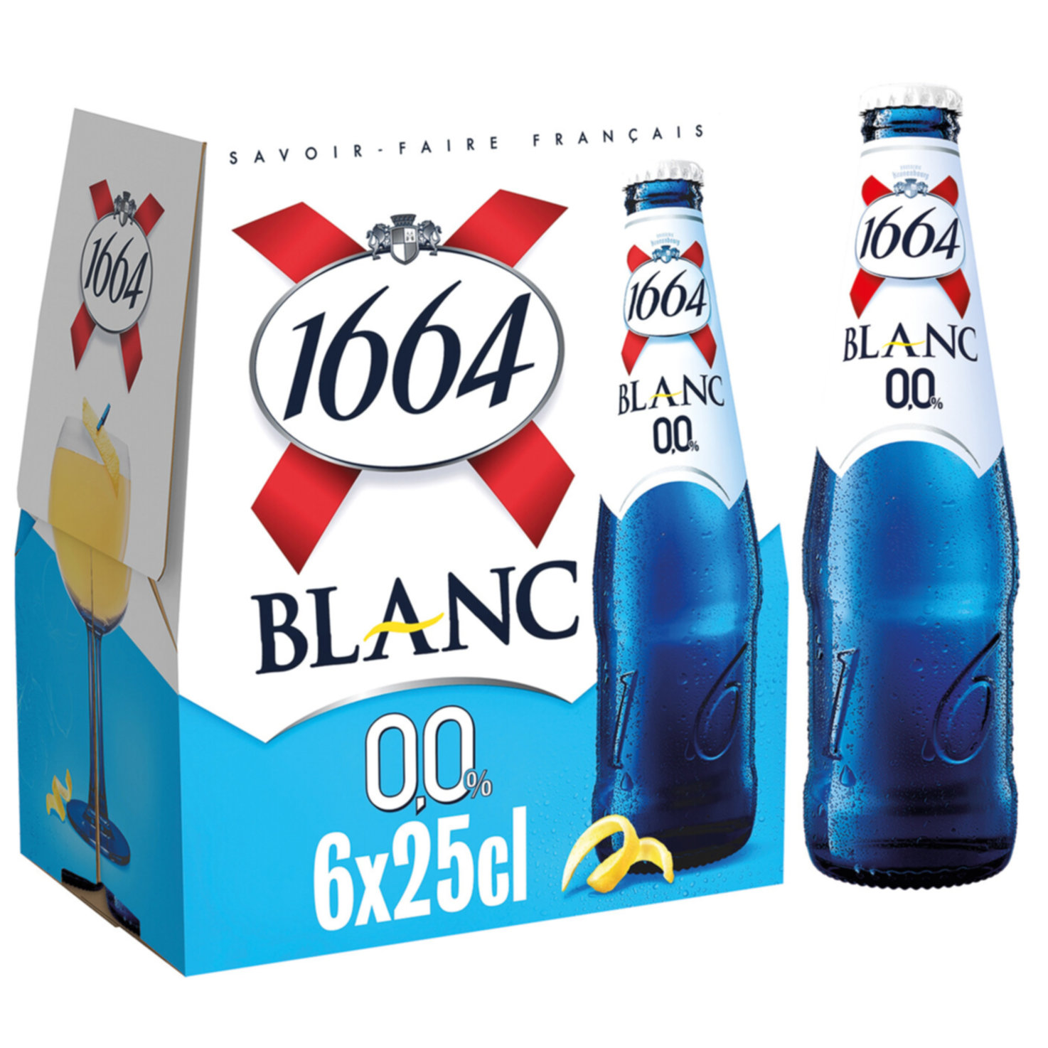 1664 Blanc Weizen Bier Alkoholfrei 6x25cl -150cl