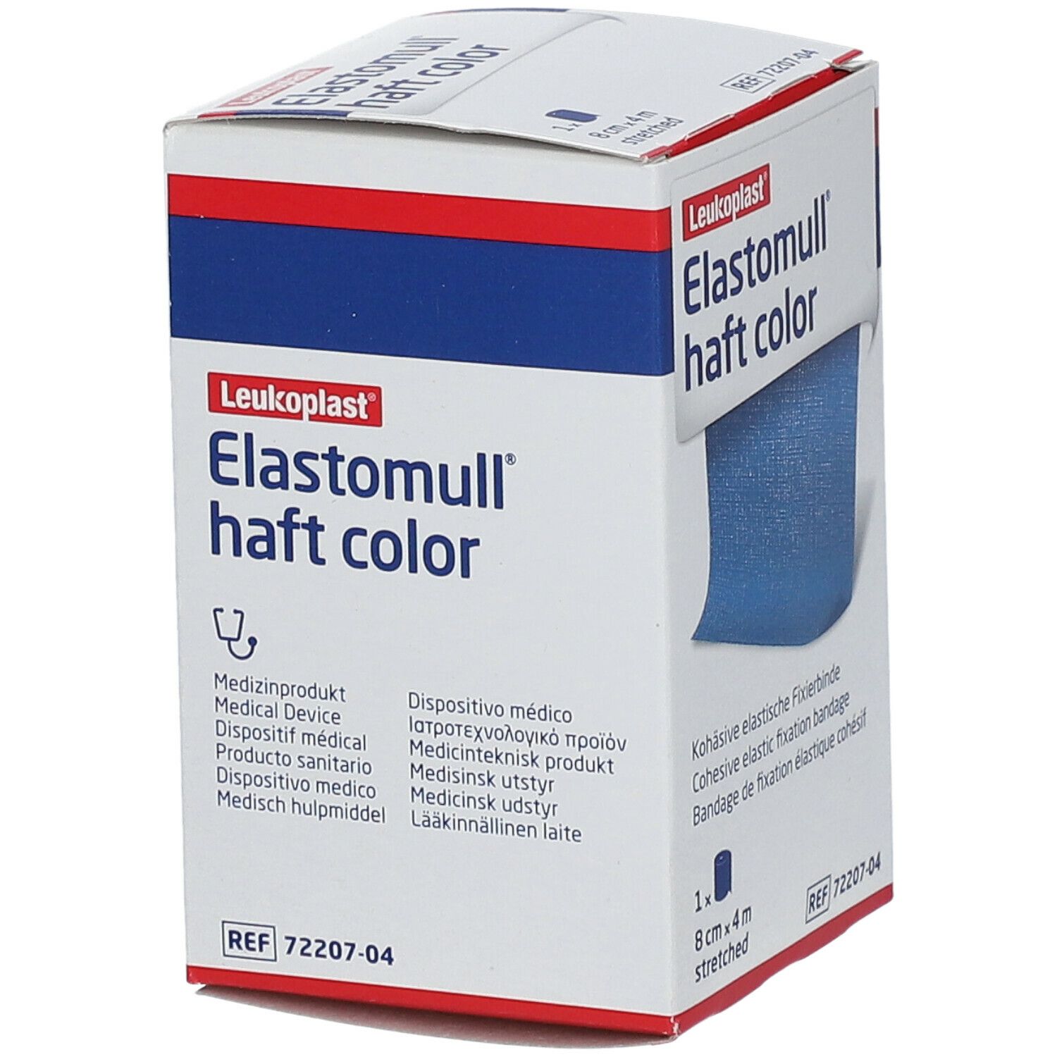 Elastomull® haft color 8 cm x 4 m blau