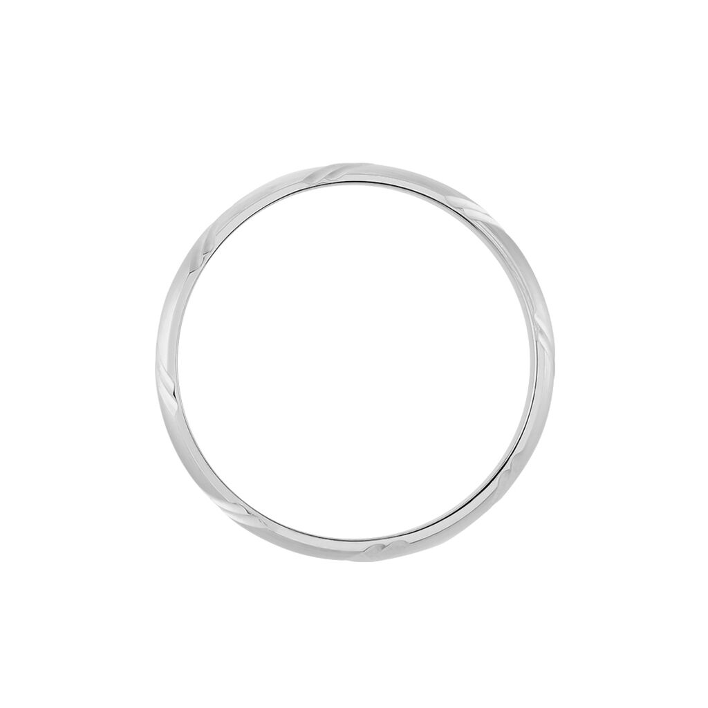 Alliance Marlon Demi Jonc Classique Or Blanc