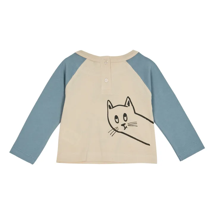 Emile et Ida T-Shirt Coton Bio Game Over | Bleu ciel