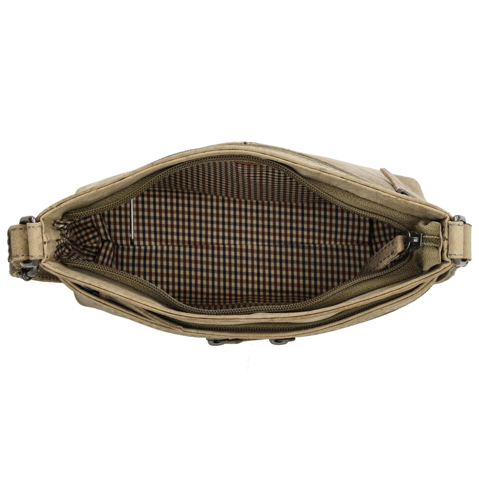 Hide & Stitches Idaho Schoudertas S Donkerzand