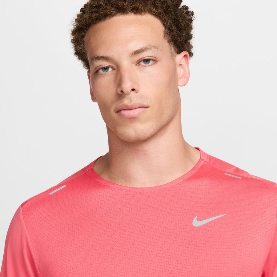 Nike T-shirt Running Dri-FIT Rise 365 - Rose/Argenté