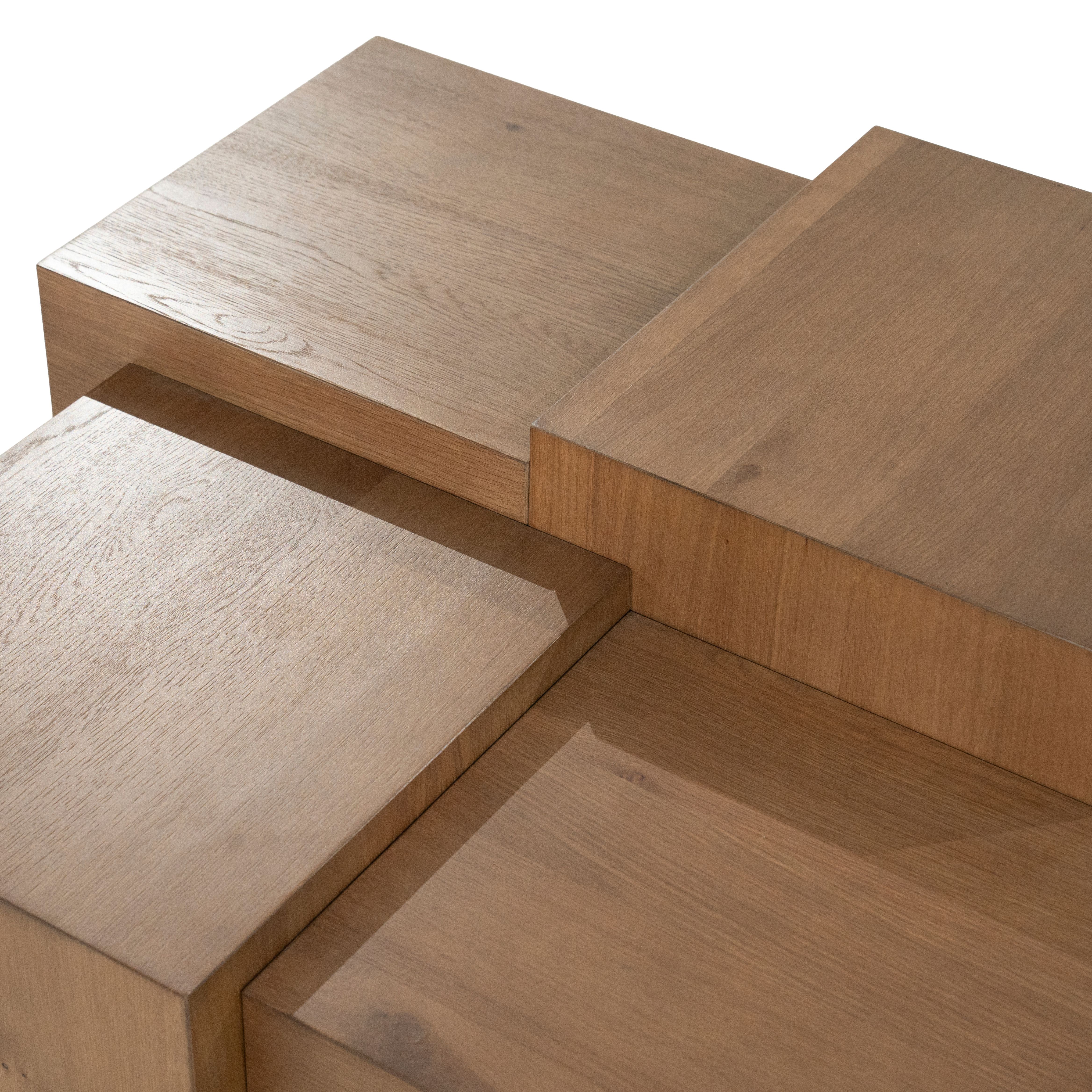 Salontafel 96387 bruin Quinten B80 x D80 x H40 cm