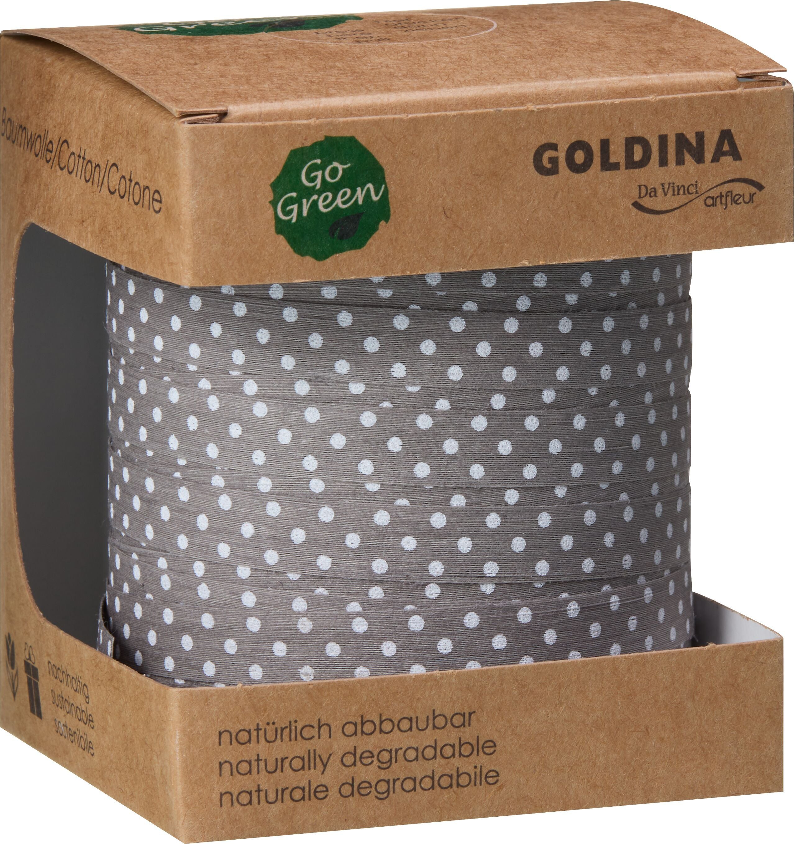 SAN MARINO Geschenkband - Grau / B: 10.0 mm x T: 100.0 m