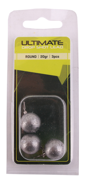 Plombs Ultimate Dropshot Lead Round 3 pièces