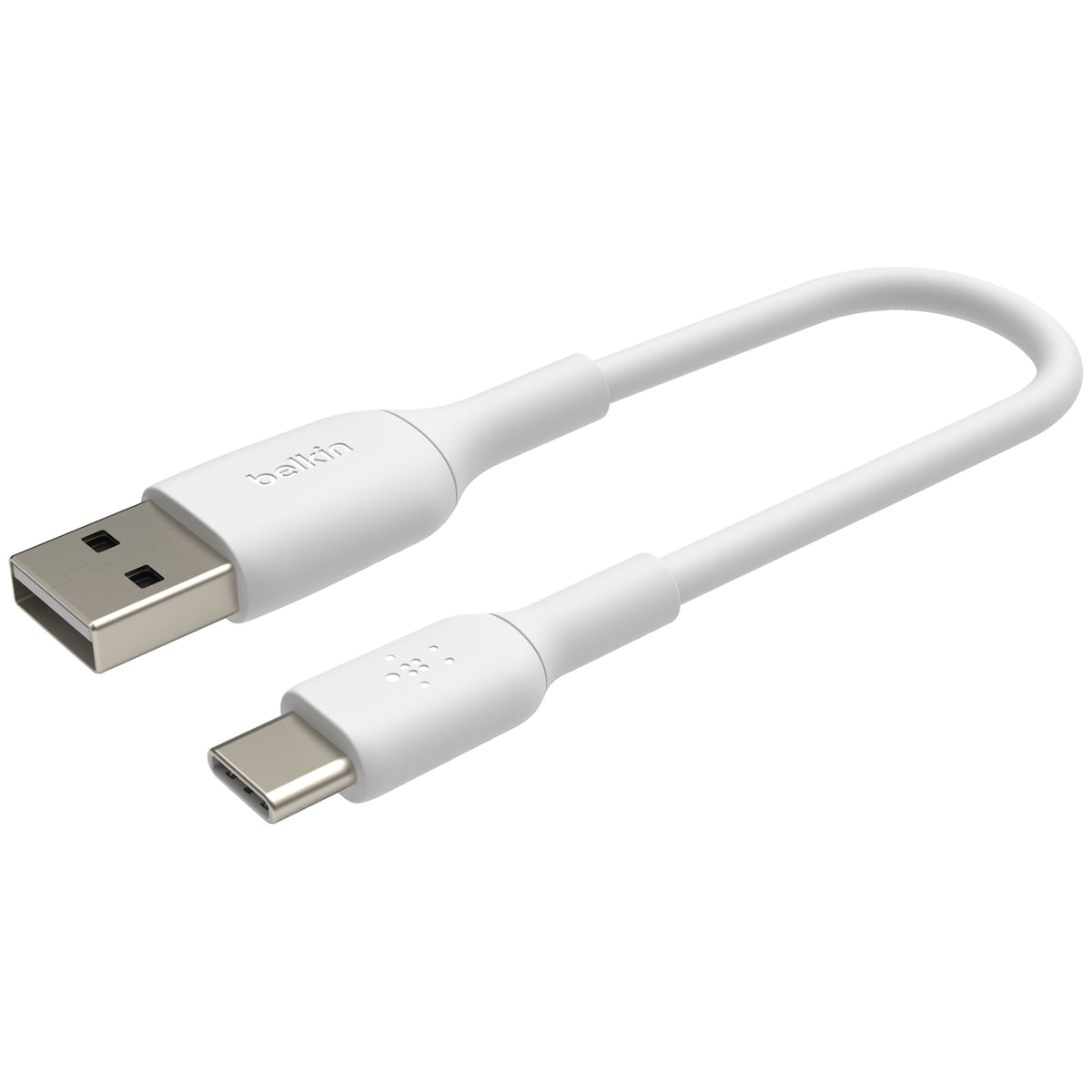 BOOST CHARGE USB-A til USB-C-kabel, 0,15 M, hvit