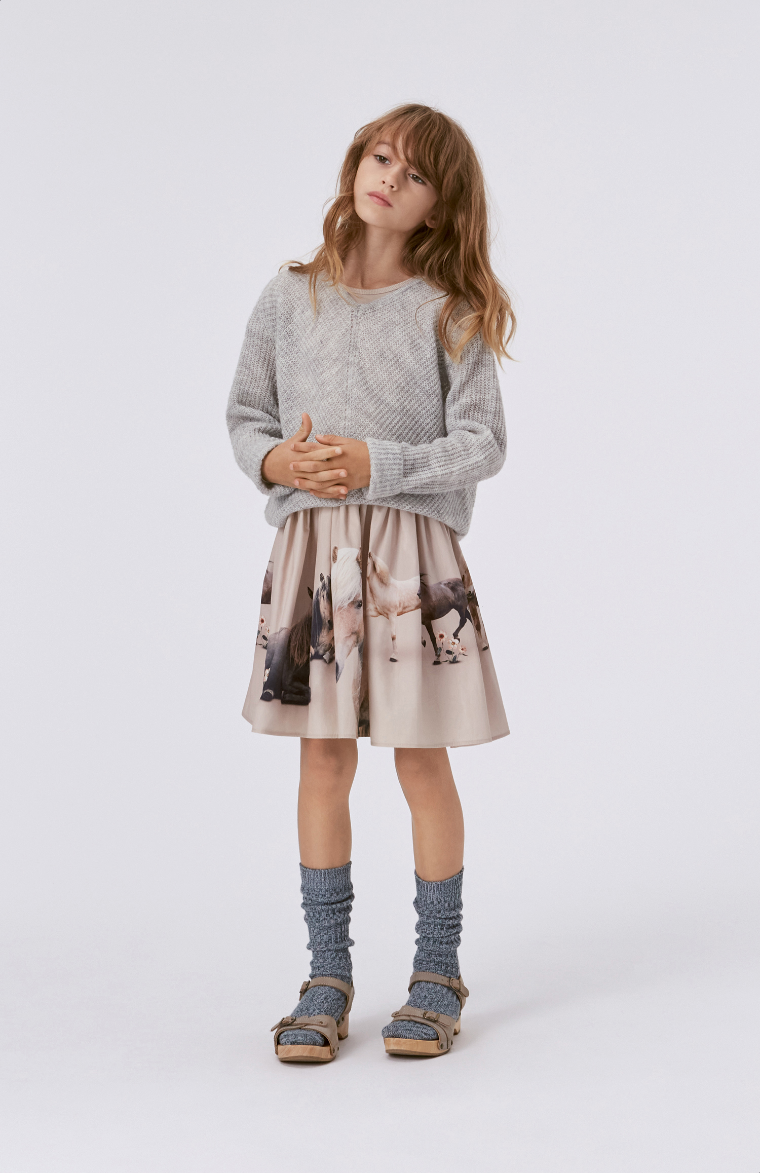 Gracie - Light Grey Melange