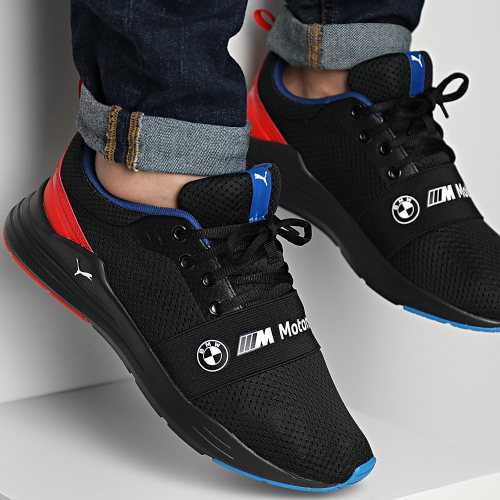 Baskets BMW M Motorsport Wired Run 307793 Puma Black Pop Red Pro Blue