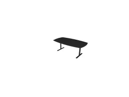 Konferencebord Square 200x110/90 cm, sort