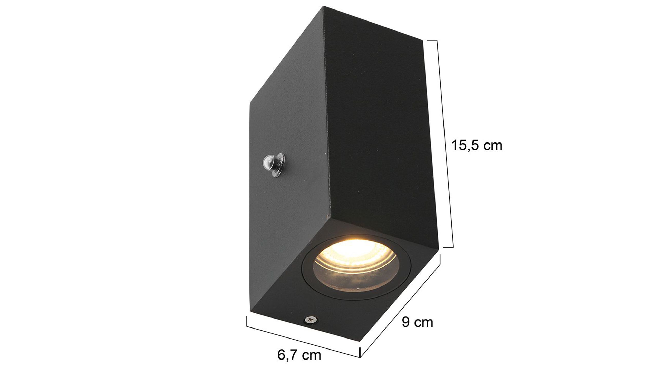 Buitenlamp 2721ZW Logan B6.7 x D9 cm
