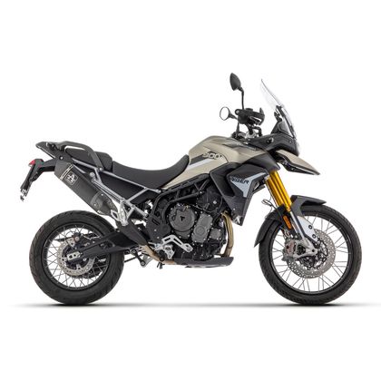Silencieux Arrow VELOCE embout carbone avec protection - Noir