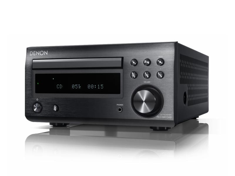Denon Micro-HiFi Anlage D-M41DAB Schwarz HiFi-System mit CD, Bluetooth und UKW / DAB / DAB