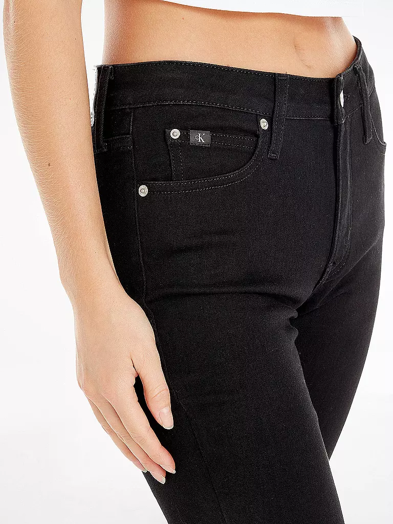 CALVIN KLEIN JEANS Jeans Skinny Fit schwarz