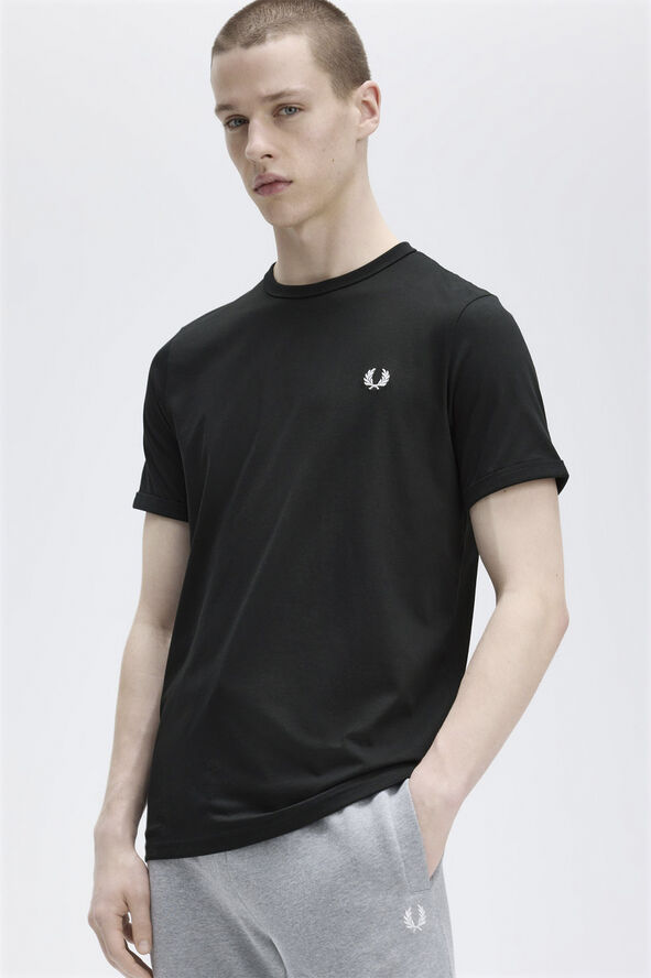 Fred Perry RINGER T-SHIRT Sort