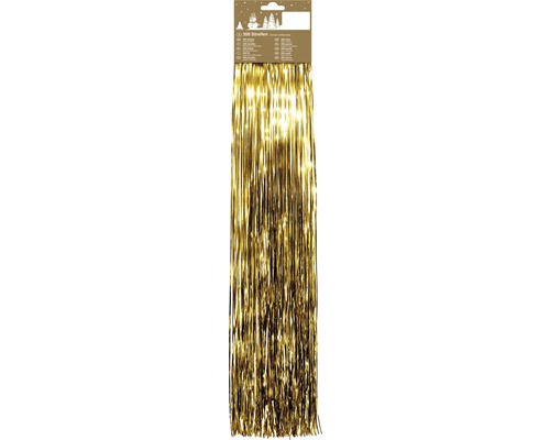 Kerstboomversiering, hangend lint, 300 stroken, goud