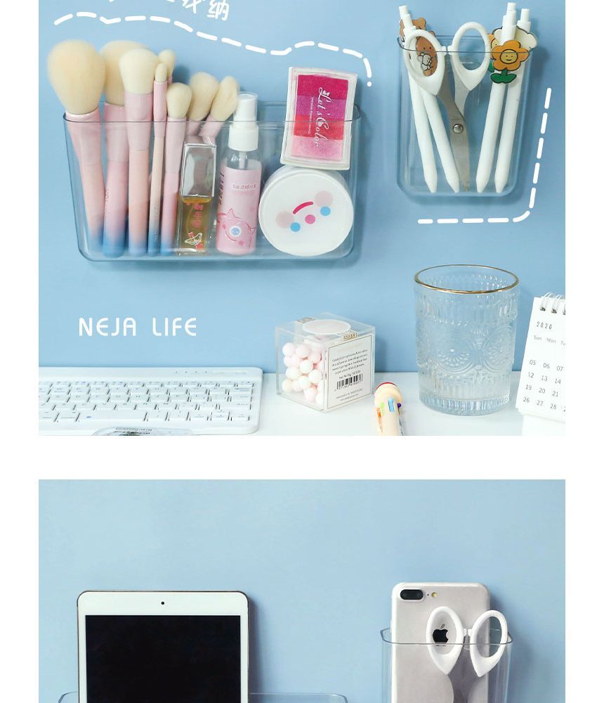 NEJA - Transparante zelfklevende wandorganizer (verschillende uitvoeringen)