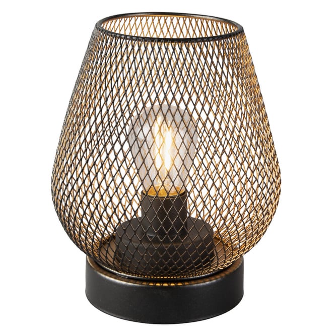 LED-Windlicht - ca. 14,5 x 14,5 x 16,5 cm