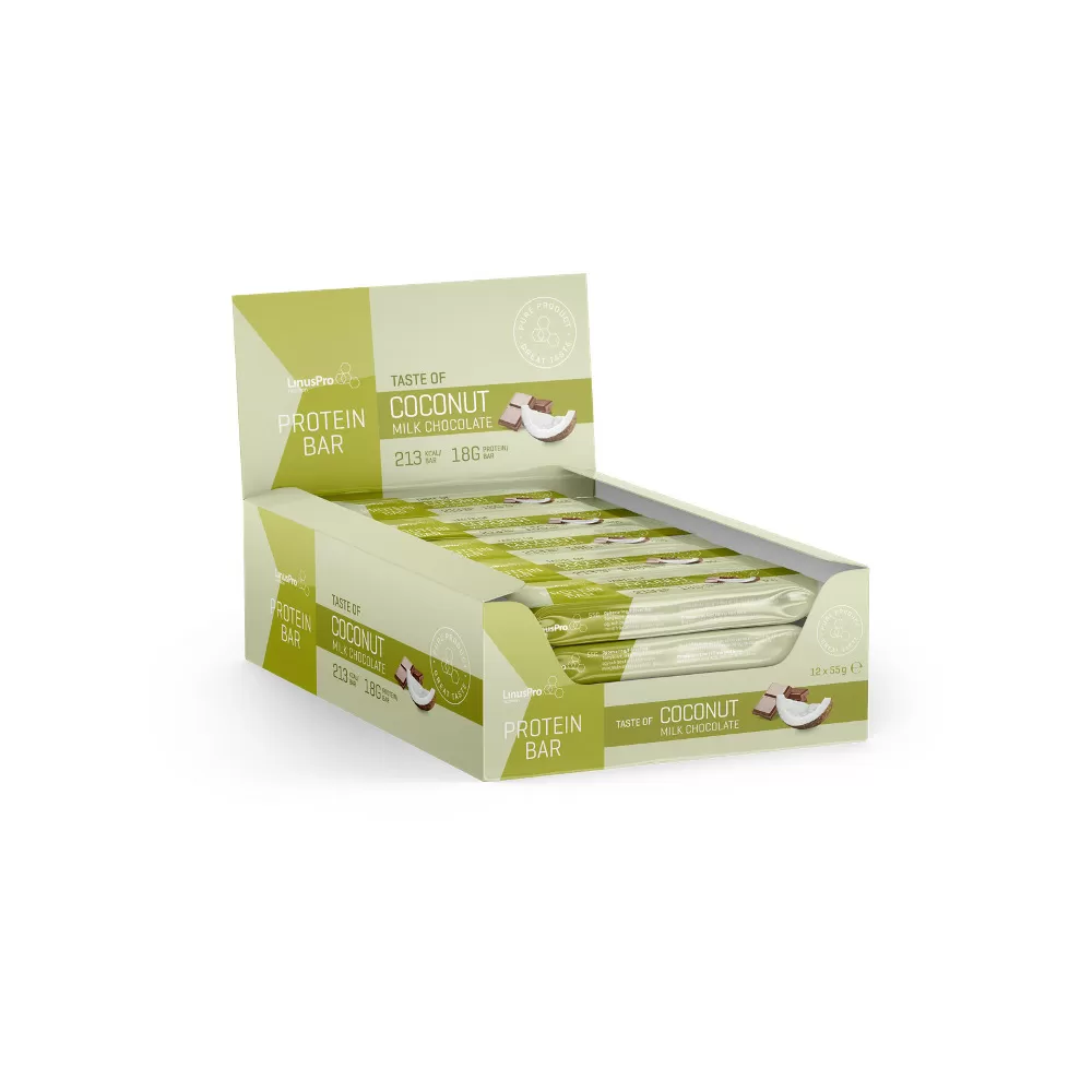 LinusPro Protein Bar Milk Chocolate / Coconut - 55 g.