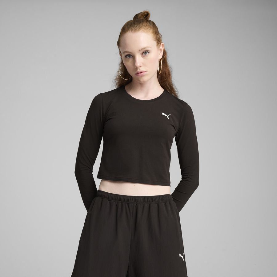 Puma WARDROBE ESS Kurzes figurbetontes T-Shirt