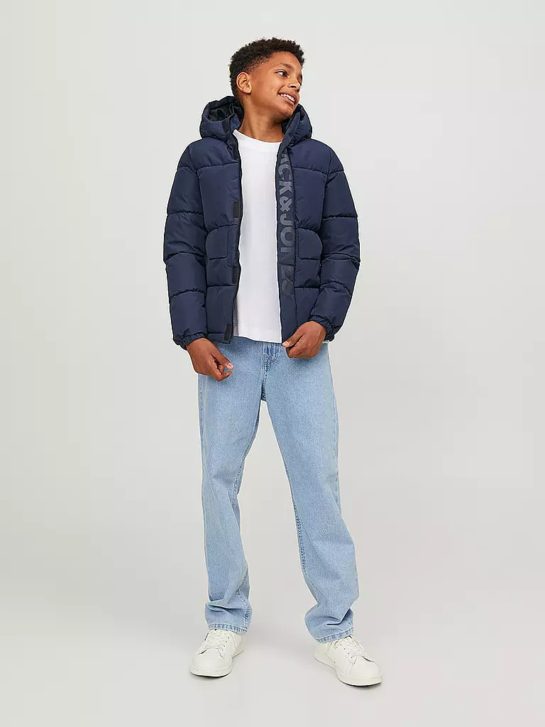 JACK & JONES Jungen Steppjacke  JCOSPEED  dunkelblau