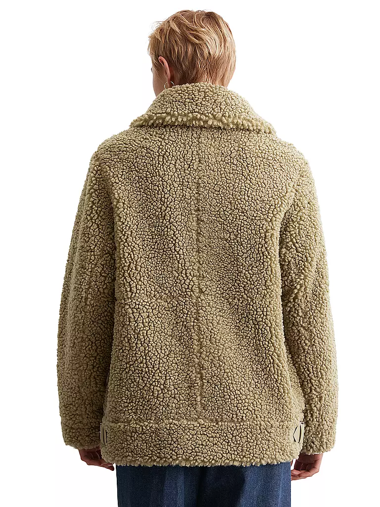 MARC O' POLO DENIM Jacke in Felloptik  braun