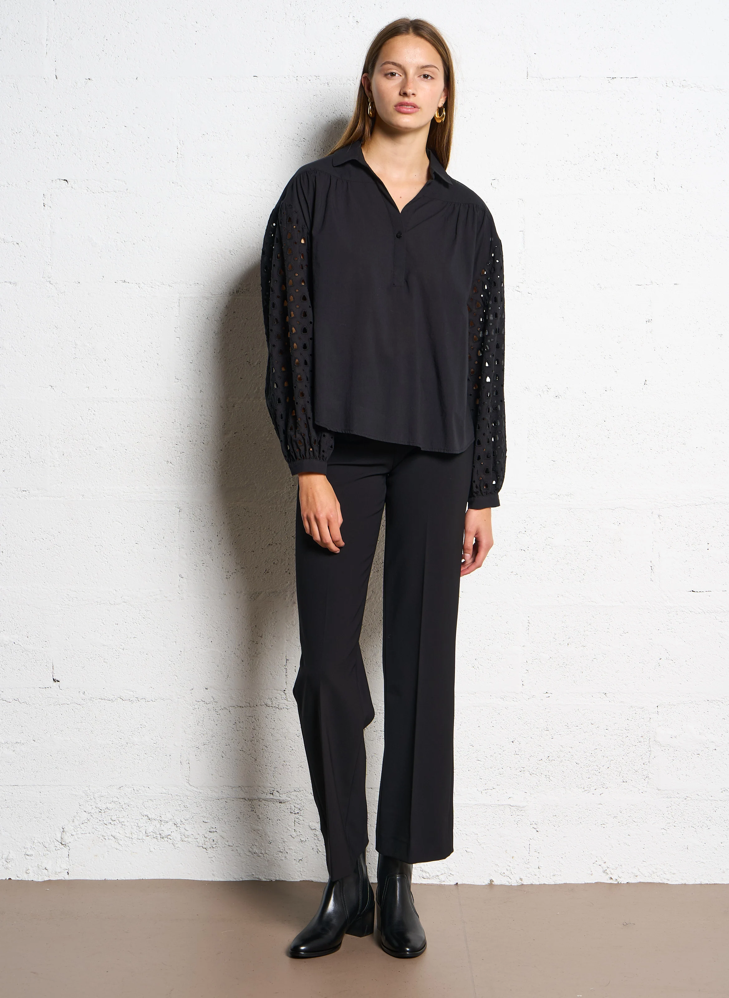 OXAN - Pantalon droit 7/8ème| Noir