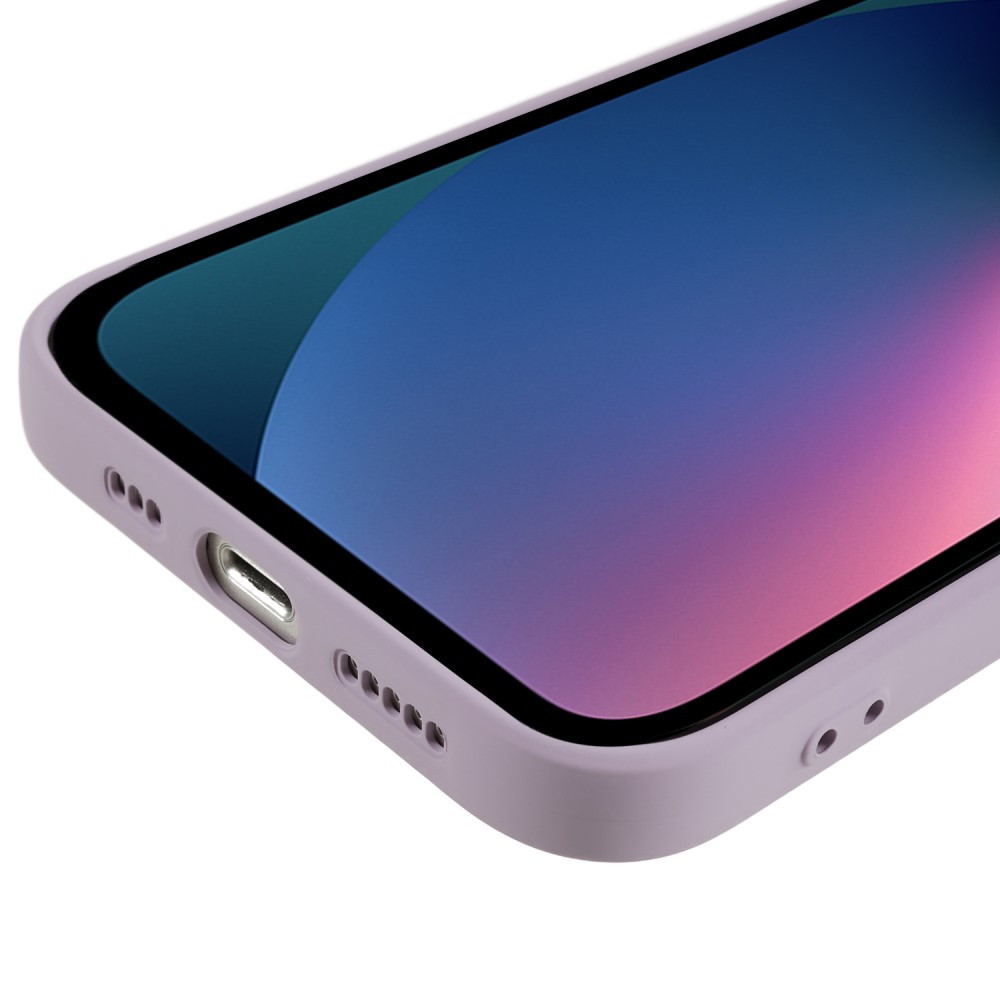 iPhone 13 Gummi Case Hülle mit Kameraschutz - Lila (Matt)