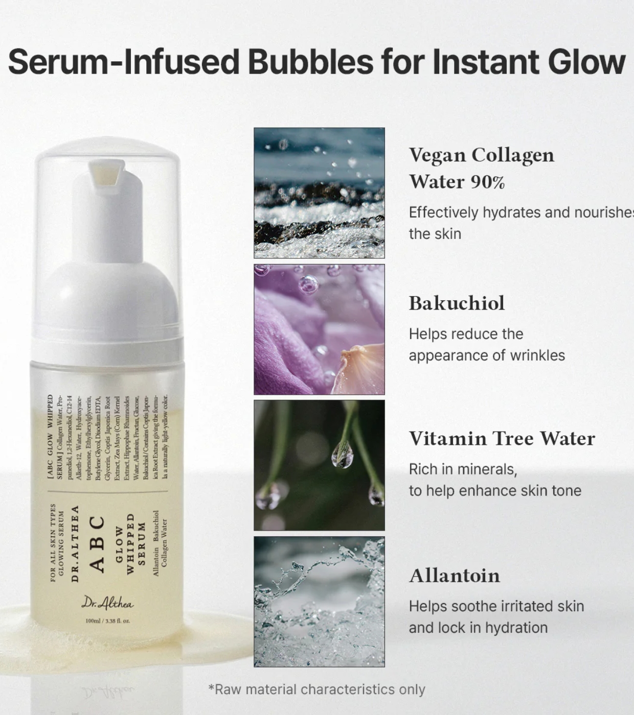 Dr. Althea - Sérum com textura de espuma ABC Glow Whipped