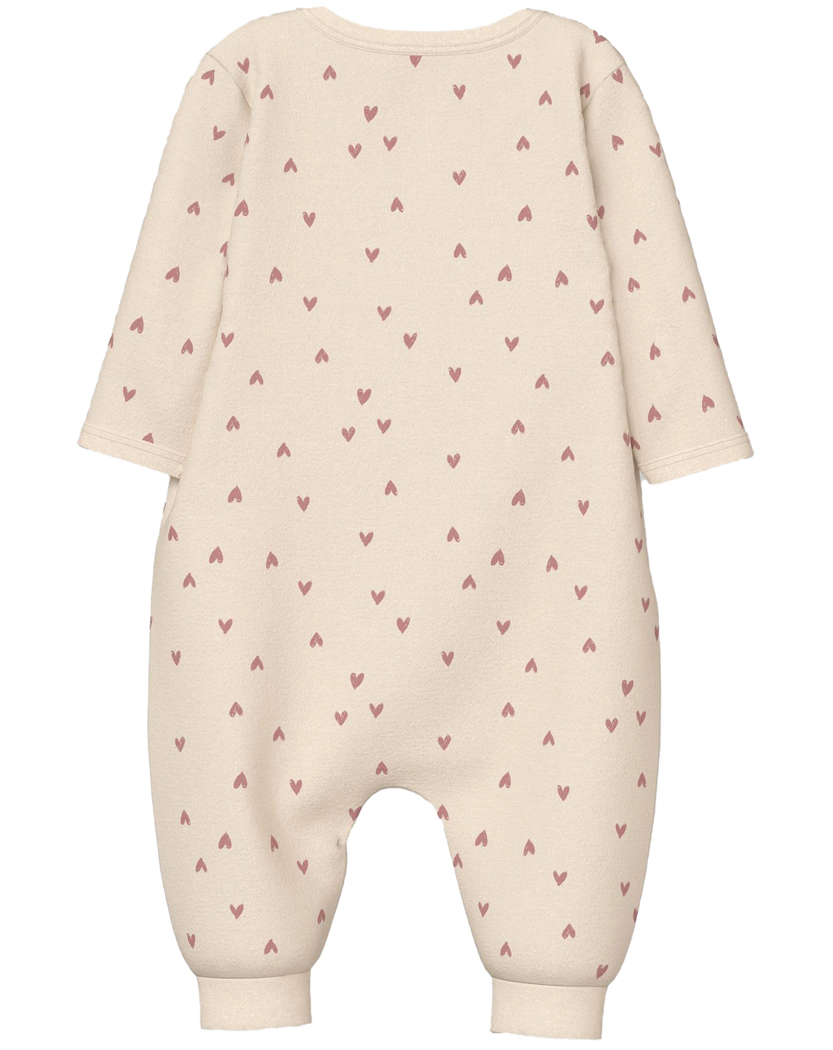 Schlafstrampler NBFNIGHTSUIT HEARTS in buttercream