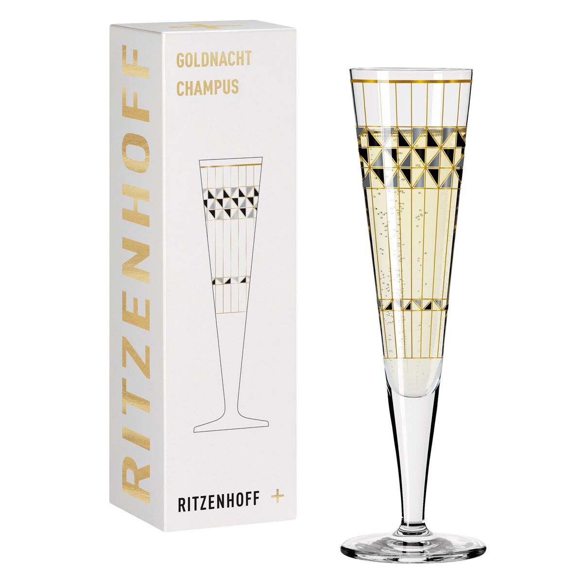 Goldnacht champagneglass, NO:6