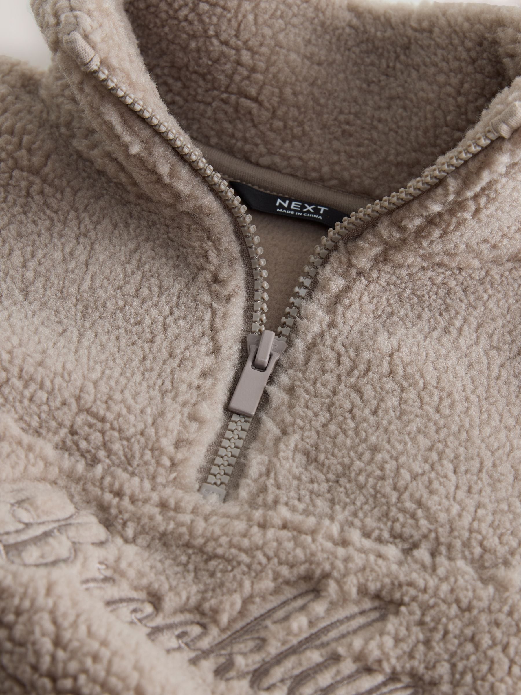 Pastelgeel - Fleece met trechterkraag (3-16jr)